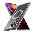thumbnail image 1 of ELEHOLD Case for Samsung Galaxy S25 Ultra, Shockproof Crystal Clear Magnetic Phone Case,Clear, 1 of 8