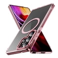 thumbnail image 1 of ELEHOLD Case for Samsung Galaxy S25 Ultra, Shockproof Crystal Clear Magnetic Phone Case,Pink, 1 of 8