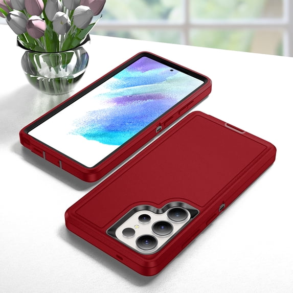 ELEHOLD Case for Samsung Galaxy S26 Ultra, Non-Slip Design, Military Grade Shockproof Protective Cover, Raised Edges,A