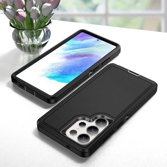 ELEHOLD Case for Samsung Galaxy S26 Ultra, Non-Slip Design, Military Grade Shockproof Protective Cover, Raised Edges,E