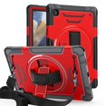 thumbnail image 1 of ELEHOLD Case for Samsung Galaxy Tab A8 10.5 (2022), Shockproof Case with 360°Rotating Adjustable Shoulder Hand Strap & Stand,Red, 1 of 8