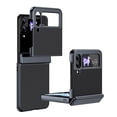 thumbnail image 1 of ELEHOLD Case for Samsung Galaxy Z Flip 3, Shockproof Hard PC Frosted Back Case with Hinge Protection & Built-in Screen Protector,Black, 1 of 9