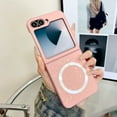 thumbnail image 1 of ELEHOLD Case for Samsung Galaxy Z Flip 5,Cute Bling Glitter Magnetic Thin Slim Phone Case for Samsung Galaxy Z Flip 5,Pink, 1 of 7