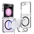 thumbnail image 1 of ELEHOLD Case for Samsung Galaxy Z Flip 5, Durable Clear Shockproof Protective Phone Case, Wireless Charging Compatible,Black, 1 of 6