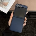 thumbnail image 1 of ELEHOLD Case for Samsung Galaxy Z Flip 6, Durable Shockproof Phone Case, Drop Protection Leather Cover,Blue, 1 of 8