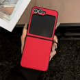 thumbnail image 1 of ELEHOLD Case for Samsung Galaxy Z Flip 6, Durable Shockproof Phone Case, Drop Protection Leather Cover,Red, 1 of 8