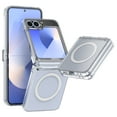 thumbnail image 1 of ELEHOLD Case for Samsung Galaxy Z Flip 6, Military Shockproof Rugged Magnetic Case with Hinge Protection,Clear, 1 of 7