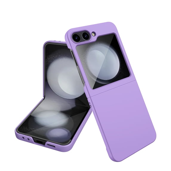 ELEHOLD Case for Samsung Galaxy Z Flip 6, Shockproof Hard PC Slim Thin Case with Camer Screen Protection,Purple