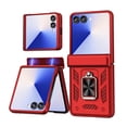 thumbnail image 1 of ELEHOLD Case for Samsung Galaxy Z Flip 6, Shockproof Hinge Phone Case with Slide Camera Cover & Kickstand,Red, 1 of 6