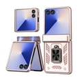 thumbnail image 1 of ELEHOLD Case for Samsung Galaxy Z Flip 6, Shockproof Hinge Phone Case with Slide Camera Cover & Kickstand,Rosegold, 1 of 6