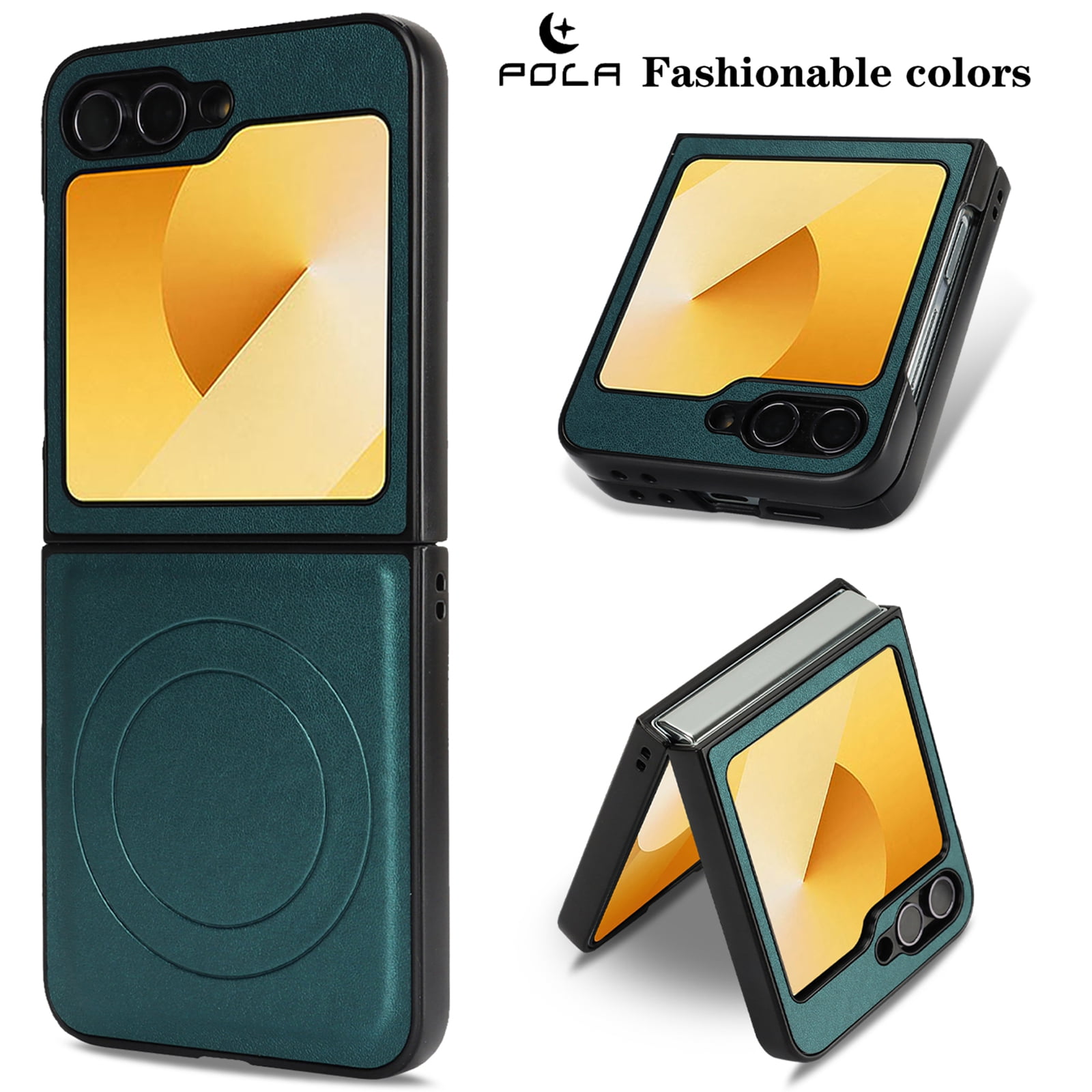 ELEHOLD Case for Samsung Galaxy Z Flip 6, Shockproof Case Hard