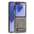 thumbnail image 1 of ELEHOLD Case for Samsung Galaxy Z Flip 6, Shockproof Magnetic Leather Phone Case with Stand, Compatibility with Mag Safe Accessories,Gray, 1 of 6