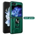 thumbnail image 1 of ELEHOLD Case for Samsung Galaxy Z Flip 7, Hybrid Case with Built-in Stand, Shockproof Cover, Car Mount Magnetic Compatibility,Green, 1 of 9