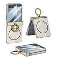 thumbnail image 1 of ELEHOLD Case for Samsung Galaxy Z Flip 7, Magnetic Hinge Protection Phone Case with Built-in Stand & Screen Protector,Titaniumgray, 1 of 11