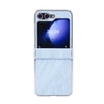 thumbnail image 1 of ELEHOLD Case for Samsung Galaxy Z Flip 7, Magnetic Leather Hinge Protection Phone Case, Wireless Charging Compatible,Lightblue, 1 of 11