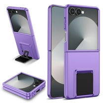 ELEHOLD Case for Samsung Galaxy Z Flip 7, Premium Shockproof Phone Case with Kickstand,Purple