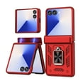 thumbnail image 1 of ELEHOLD Case for Samsung Galaxy Z Flip 7, Shockproof Hinge Phone Case with Slide Camera Cover & Kickstand,Red, 1 of 6