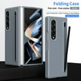 thumbnail image 1 of ELEHOLD Case for Samsung Galaxy Z Fold 4, Heavy Duty Shockproof PC Matte Case with S Pen [Built-in Screen Protector] & Pen Holder,Gray, 1 of 7