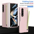 thumbnail image 1 of ELEHOLD Case for Samsung Galaxy Z Fold 4, Heavy Duty Shockproof PC Matte Case with S Pen [Built-in Screen Protector] & Pen Holder,Pink, 1 of 7