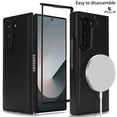 thumbnail image 1 of ELEHOLD Case for Samsung Galaxy Z Fold 4, Shockproof Magnetic Case Hard PC Slim Phone Cover,Black, 1 of 11