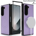 thumbnail image 1 of ELEHOLD Case for Samsung Galaxy Z Fold 4, Shockproof Magnetic Case Hard PC Slim Phone Cover,Purple, 1 of 11