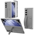 thumbnail image 1 of ELEHOLD Case for Samsung Galaxy Z Fold 5, Shockproof Full Body Hand Strap Case with Stand & Bulit-in Screen Protector,Gray, 1 of 7