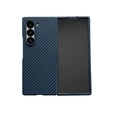 thumbnail image 1 of ELEHOLD Case for Samsung Galaxy Z Fold 6, Rugged Magnetic Carbon Fiber Texture Case with Built-in Screen Protector,Blue, 1 of 10