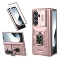 thumbnail image 1 of ELEHOLD Case for Samsung Galaxy Z Fold 6, Shockproof Hinge Phone Case with Slide Camera Cover & Kickstand,Rosegold, 1 of 6