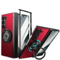 thumbnail image 1 of ELEHOLD Case for Samsung Galaxy Z Fold 6, Soft TPU and Hard PC Hinge Protection Case with Magnetic Rotatable Metal Ring Holder & Screen Protector,Red, 1 of 12