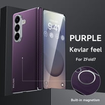 ELEHOLD Case for Samsung Galaxy Z Fold 7, Magnetic Durable Shockproof Protective Case,Purple