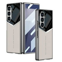 ELEHOLD Case for Samsung Galaxy Z Fold 7, Premium Plating Rugged Shockproof Phone Case with Built-in Screen Protector,Titaniumgray