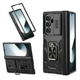 thumbnail image 1 of ELEHOLD Case for Samsung Galaxy Z Fold 7, Shockproof Hinge Phone Case with Slide Camera Cover & Kickstand,Black, 1 of 6