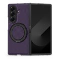 thumbnail image 1 of ELEHOLD Case for Samsung Galaxy Z Fold 7, Shockproof Magnetic Phone Case with 360° Ring Kickstand,Purple, 1 of 5