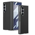thumbnail image 1 of ELEHOLD Case for Samsung Galaxy Z Fold 7, Sleek Electroplated Shockproof Hard PC + PU Leather Case with Built-in Screen Protector,Black, 1 of 8