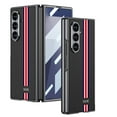 thumbnail image 1 of ELEHOLD Case for Samsung Galaxy Z Fold 7, Sleek Electroplated Shockproof Hard PC + PU Leather Case with Built-in Screen Protector,C, 1 of 8