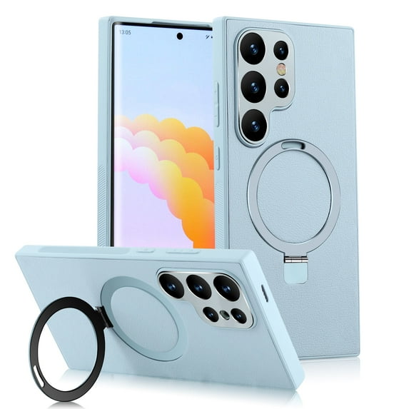 ELEHOLD Case for Samsung S22,Ultra Slim Shockproof Camera Protection Case Magnetic Phone Cover Support Wireless Charging,Cyan