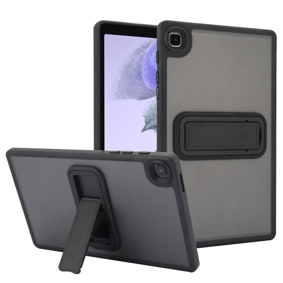 ELEHOLD Case for Samsung Tab A7 Lite 8.7 (2021), Military Grade Shockproof Soft TPU Rugged Case with Kickstand,Black