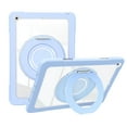 thumbnail image 1 of ELEHOLD Case for iPad 10.2 2021/2020/2019, Hard PC Clear Back Shell Case with 360 Degree Metal Stand,Blue, 1 of 6