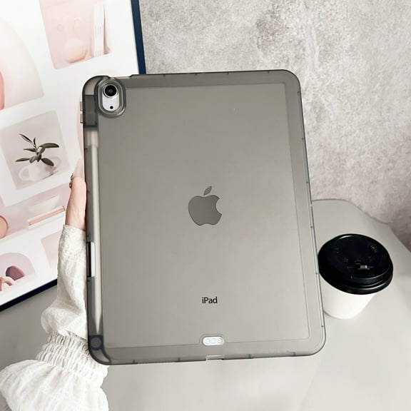 ELEHOLD Case for iPad Pro 10.5, Shockproof Durable TPU Protective Case with Pen Slot,Black