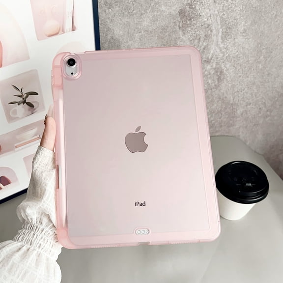 ELEHOLD Case for iPad Pro 10.5, Shockproof Durable TPU Protective Case with Pen Slot,Pink