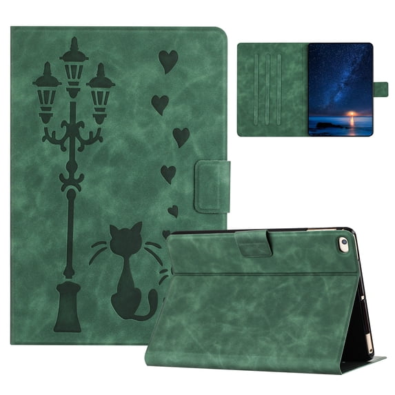 ELEHOLD Case for iPad mini 12345,Premium PU Leather Case with Auto Sleep/Wake & Adjustable Stand,Green