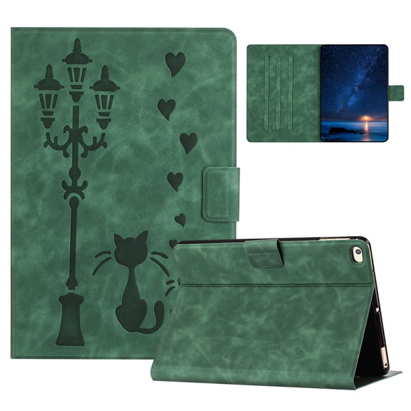 ELEHOLD Case for iPad mini 12345,Premium PU Leather Case with Auto Sleep/Wake & Adjustable Stand,Green