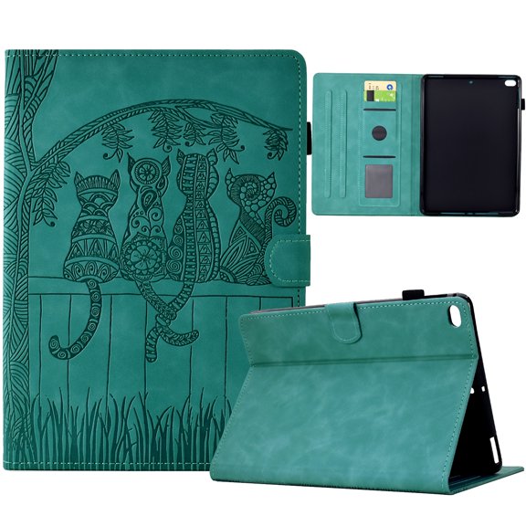 ELEHOLD Case for iPad mini 12345, Slim PU Leather Case with Card Holder Folio Stand Cover Compatible with iPad mini 12345,Blue
