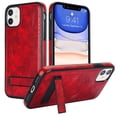 thumbnail image 1 of ELEHOLD Case for iPhone 11, Luxury PU Leather Anti-Scratch Magnetic Case with Invisible Kickstand for MagSafe Accessory,Winered, 1 of 7