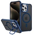 thumbnail image 1 of ELEHOLD Case for iPhone 11, Matte Skin Feeling Magnetic Case with Adjustable Camera Stand,Blue, 1 of 9