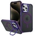 thumbnail image 1 of ELEHOLD Case for iPhone 11, Matte Skin Feeling Magnetic Case with Adjustable Camera Stand,Purple, 1 of 9