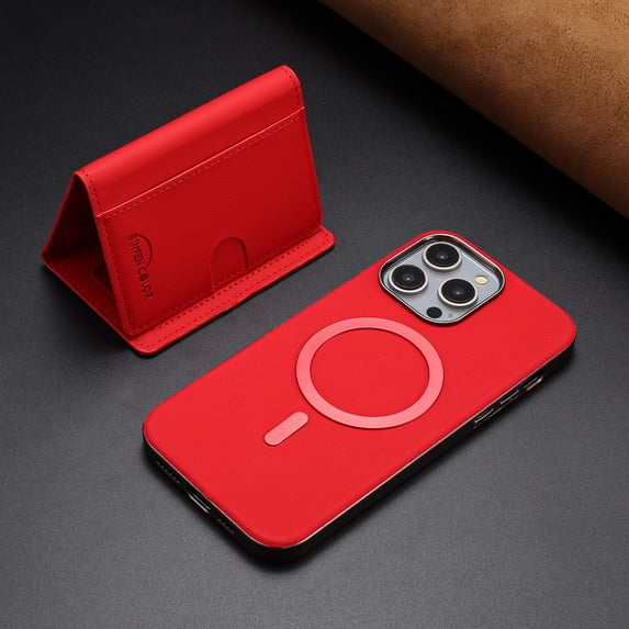 ELEHOLD Case for iPhone 11 Pro, 2-in-1 Detachable Magnetic Wallet Case with Card Holder, RFID Blocking Shockproof PU Leather Cover with Kickstand,Red
