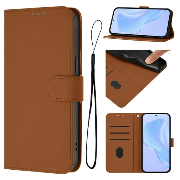 ELEHOLD Case for iPhone 11 Pro Max, Luxury Business Leather Wallet Flip Case with Stand & Card Slots,Brown