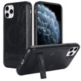 thumbnail image 1 of ELEHOLD Case for iPhone 11 Pro Max, Luxury PU Leather Anti-Scratch Magnetic Case with Invisible Kickstand for MagSafe Accessory,Black, 1 of 8