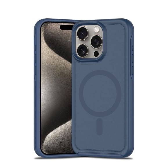 ELEHOLD Case for iPhone 11 Pro Max, Shockproof Slim Skin-Friendly Strong Magnetic Matte Case,Inkblue